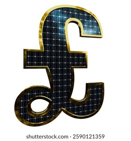 Solar Panel Letters - Letter Euro Sign