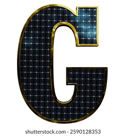 Solar Panel Letters - Letter G