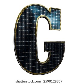 Solar Panel Letters - Letter G