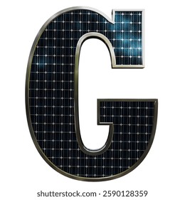 Solar Panel Letters - Letter G