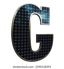 Solar Panel Letters - Letter G