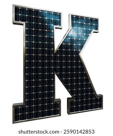 Solar Panel Letters - Letter K