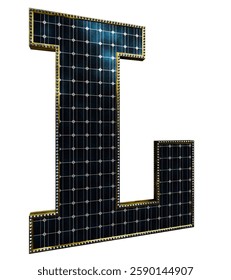 Solar Panel Letters - Letter L