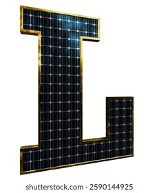 Solar Panel Letters - Letter L