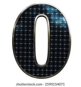 Solar Panel Letters - Letter O