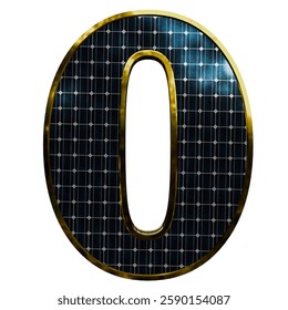 Solar Panel Letters - Letter O