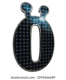 Solar Panel Letters - Letter O Turkish Letter