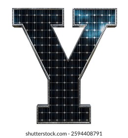 Solar Panel Letters - Letter Y