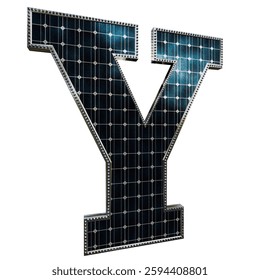 Solar Panel Letters - Letter Y