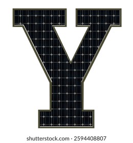 Solar Panel Letters - Letter Y