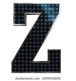 Solar Panel Letters - Letter Z