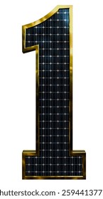 Solar Panel Letters - Number 1