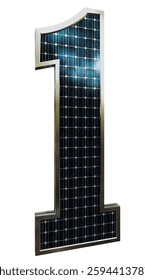 Solar Panel Letters - Number 1