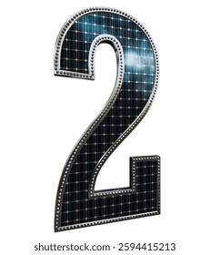 Solar Panel Letters - Number 2