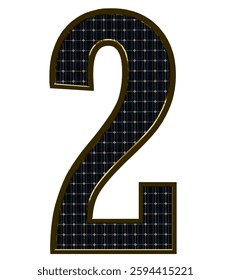 Solar Panel Letters - Number 2