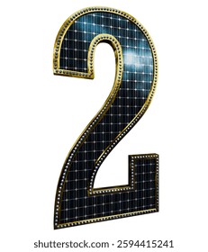 Solar Panel Letters - Number 2