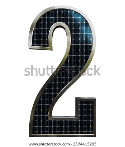 Solar Panel Letters - Number 2