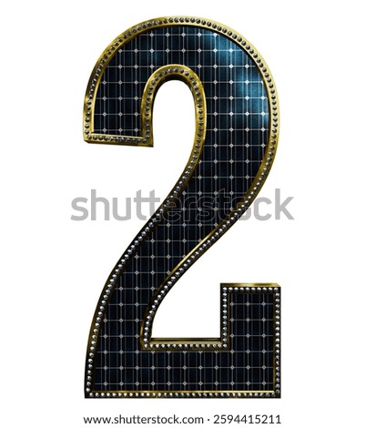 Solar Panel Letters - Number 2