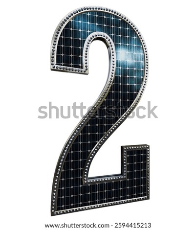 Solar Panel Letters - Number 2