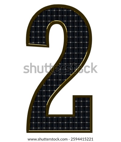 Solar Panel Letters - Number 2