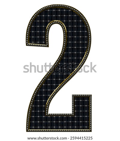 Solar Panel Letters - Number 2