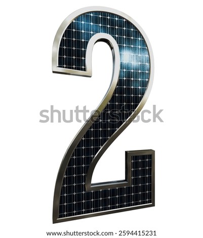 Solar Panel Letters - Number 2