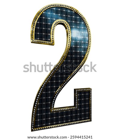 Solar Panel Letters - Number 2