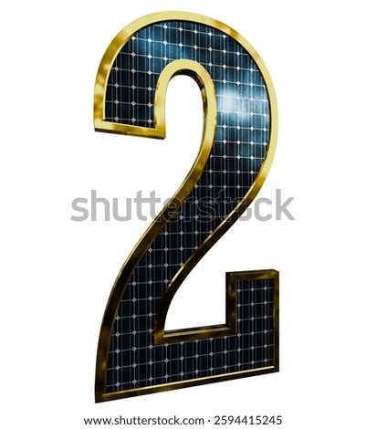 Solar Panel Letters - Number 2