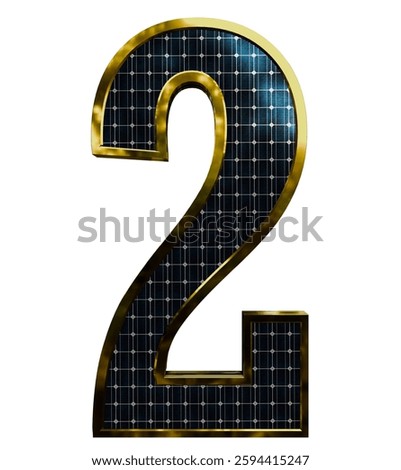 Solar Panel Letters - Number 2