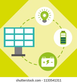 solar panel light bulb accumulator battery