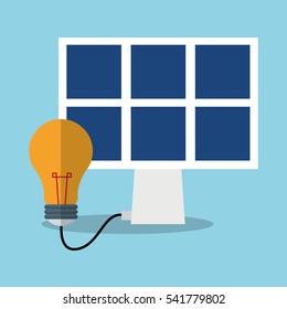Solar panel and light bulb design
