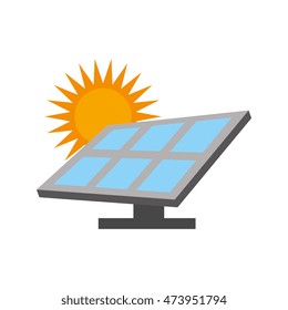 Solar Panel Light Power Electricity Ecology Stock Vector (Royalty Free ...