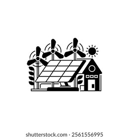 Solar Panel Line Icon. linear style sign for mobile concept and web design. Outline vector icon.
