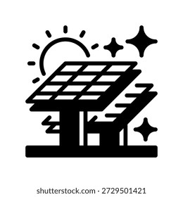 Icono de línea de panel solar, símbolo de contorno de energía renovable, célula fotovoltaica, energía limpia, Colección solar y Tecnología sostenible. Icono de signo de Vector.