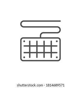 Solar panel line outline icon
