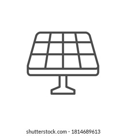 Solar Panel Line Outline Icon Stock Vector (Royalty Free) 1814689613 ...