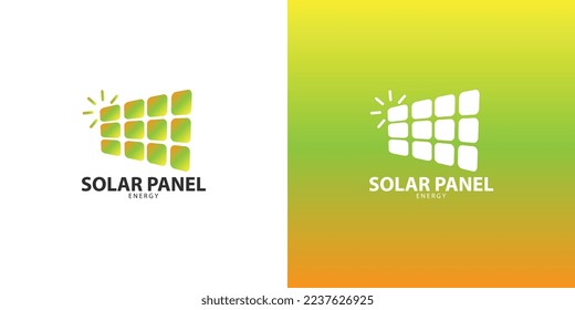 solar panel logo minimalist design idea