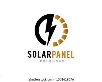 Solar Panel logo symbol or icon template