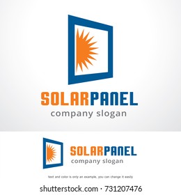 Solar Panel Logo Template 