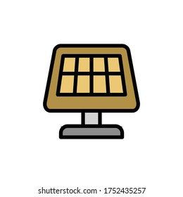 Solar panel, manufacturing icon. Simple color with outline vector elements of production icons for ui and ux, website or mobile application