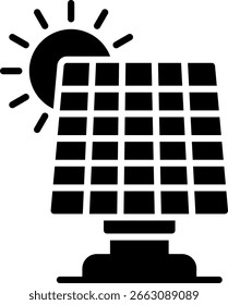 Solar Panel New Creative Icon Design Vector
