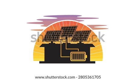 Solar panel on a generation system