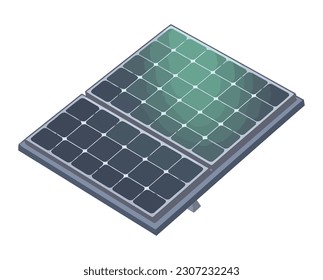 solar panel on white background icon isolated