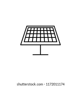 Solar panel outline icon. Element of ecology icon for mobile concept and web apps. Thin line Solar panel can be used for web and mobile