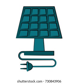 solar panel and plug icon image 