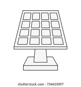 solar panel and plug icon image
