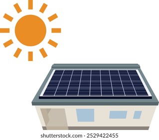 Solar panel, Solar power system, Renewable solution, Eco-friendly, Clean power,illustration, Sustainable technology, Green power, Solar generation, Solar panel design, electricity system,