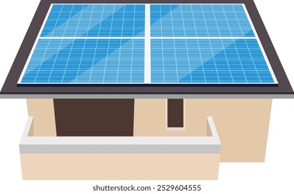 Solar panel, Solar power system, Renewable solution, Eco-friendly, Clean power,illustration, Sustainable technology, Green power, Solar generation, Solar panel design, electricity system,