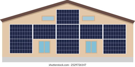 Solar panel, solar power system, , wall-mounted solar panels, house solar energy, eco-friendly, renewable energy, residential , energy-efficient home, sustainable energy, green e