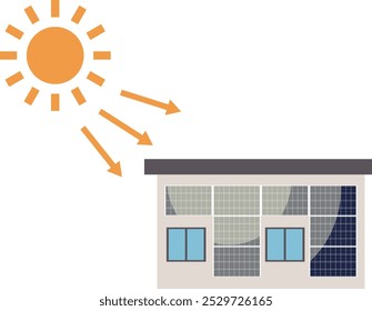 Solar panel, solar power system, , wall-mounted solar panels, house solar energy, eco-friendly, renewable energy, residential , energy-efficient home, sustainable energy, green e